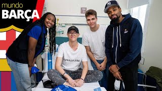 BARÇA | Los jugadores de basket del FC BARCELONA visitan el Hospital Vall d'Hebron | Baloncesto