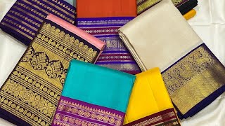 💞Handloom Pure Kanchipuram Silk Sarees With Silk Mark - Whatsapp 7904566214 #geethusarees