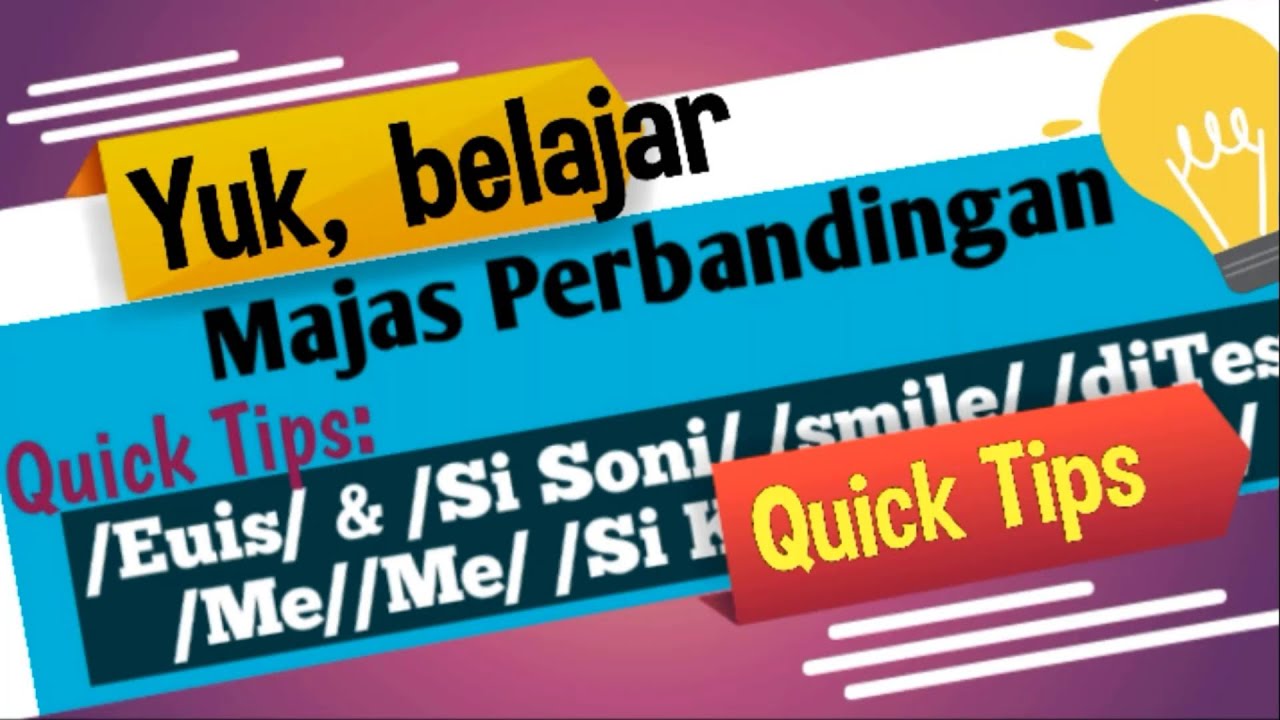 Belajar B.Indo : Materi & Contoh Soal Majas Perbandingan - YouTube