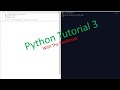 Python Tutorial 3 
