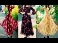 Printed Georgette Gown Design | Colorful Printed Gown