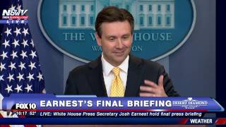 BITTERSWEET: Josh Earnest Delivers PERSONAL THOUGHTS Before FINAL White House Briefing (FNN))