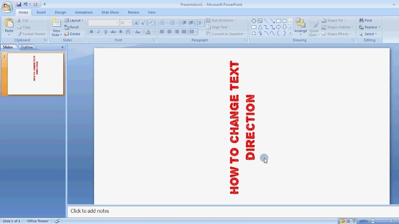 How To Change Text Direction Powerpoint - Naaaspen