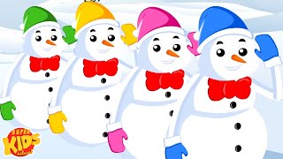 Five Little Snowmen | Nursery Rhymes And Song for Children | Kids Cartoons Videos | Christmas Song
