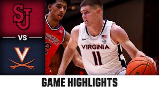 Virginia vs. St. John's Game Highlights | 2024-25 ACC Men's Basketball