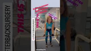 Bikini competitor at 69 even after back surgery