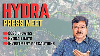 Hydra 2025 Updates|Hydra press meet| Investment precautions| Hydra Limits#hyderabad #hydra