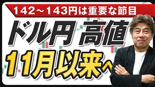 【株高・円安続くか】ドル円142～143円｜日経平均34,000重要ポイントに接近、先週の中銀の決定を織り込む週に