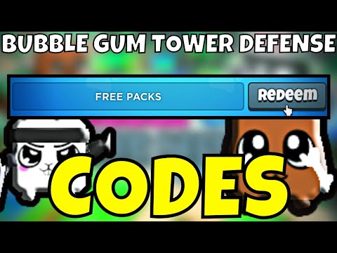 ALL NEW ROBLOX BUBBLE GUM TOWER DEFENSE CODES