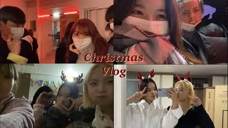 [VLOG] 🎄스무살, 크리스마스 / 크리스마스 카페☕️/ DIY 와인바🥂/ 배스킨라빈스🍨/ 홈파티🎈