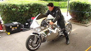 Y2K Jet Turbine Motorcycle full start procedure and burn out
