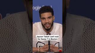 Jayson Tatum is hyped for Game 7 vs. Miami #nba #nbaplayoffs