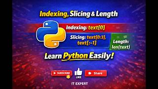 Python Indexing, Slicing & Length Explained Lecture# 8 | Complete Beginner Guide 🔥