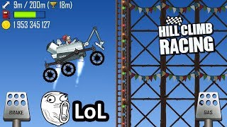 Hill Climb Racing - Moonlander on Rollercoaster | 2K GamePlay