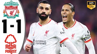 Liverpool vs Nottingham Forest 1-1 Highlights \u0026 All Goals 2025 HD