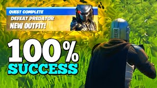 *SECRET* Kill Predator EVERY TIME in Fortnite!! (100% SUCCESS) #shorts