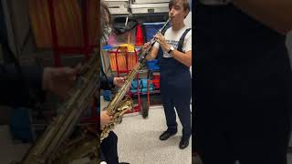 clarinet + tenor sax