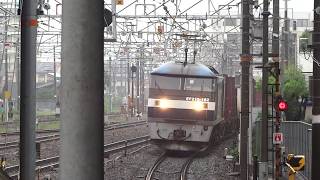 EF210-162牽引貨物列車　西明石駅通過