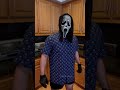 ghostface unboxes new scream outfits shorts scream ghostface cosplay halloween