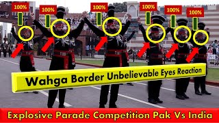 Wagah Border Parade | Unbelievable Eyes Reaction | Parade Ceremony at Attari-Wagah Border HD