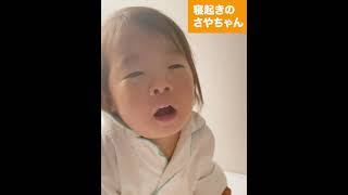 寝起きの子どものカサカサ声とぼんやり感がたまらなく可愛くて推せる❤︎ １歳10ヶ月 #shorts