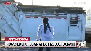 I-20/59 EB closed due to crash