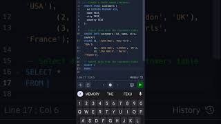 Simple SQL code || Structured Query Language || SQL || RDBMS #programming
