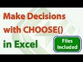 Advanced Decision Making using CHOOSE in #Excel