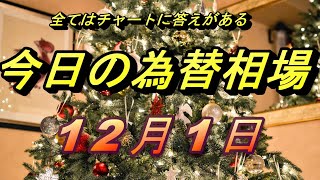 【FX】ドル、円、ユーロ、ポンド、豪ドルの為替相場の予想と前日の動きをチャートから解説。12月1日