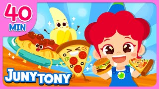 Yum Yum, Mealtime Song🍔 | Eat, Play and Be Healthy! | + More Kids Songs | JunyTony