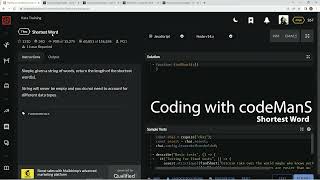 Codewars 7 kyu Shortest Word JavaScript