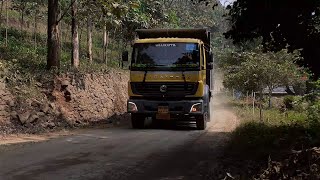 Truck Drivers Mass Driving on off Road | Bharat Benz 2523 And Ashok Leyland Captain 2518 Bs4