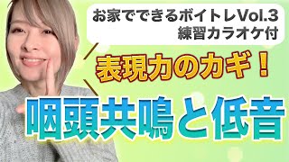 しゃべるように歌う力を育てよ！咽頭共鳴と低音の呼吸感【基礎トレ★〜★★練習カラオケ付】