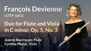 Devienne- Duo for Flute and Viola in C minor, Op. 5, No. 3 | Baxtresser