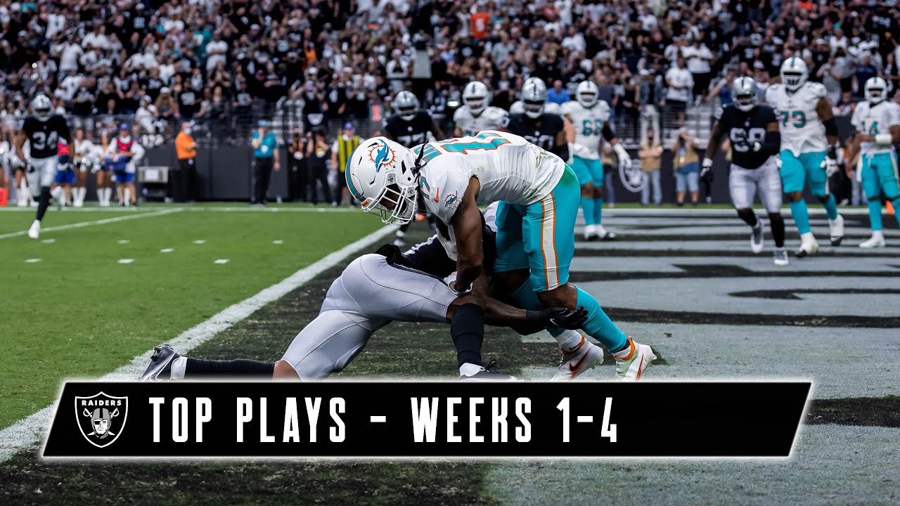 Raiders’ Top Plays Through Quarter Mark Of The 2021 Season | Highlights ...