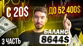 Разгон Депозита с 20$ до 52000$ [3 Часть] 📈 Трейдинг и Крипта