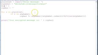 A simple Cesar Cipher with python