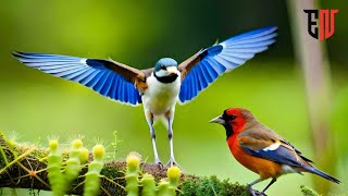 🌴🦜The World's Most Colorful Birds | Stunning Nature \u0026 Soothing Bird Songs | Ultimate Stress Relief🦜🌴