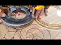 Beautiful wood carving skills || perfect handling router machine by pvj wood carving