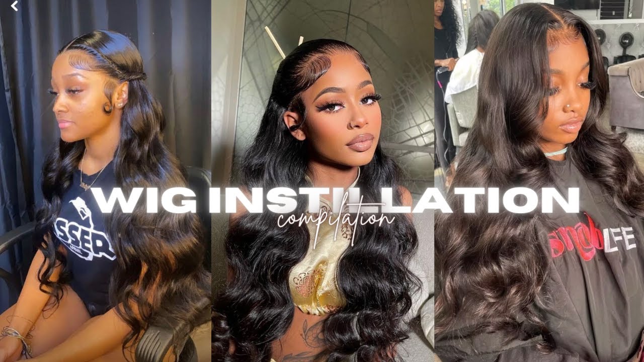 Wig Instillation Tutorial Compilation Youtube