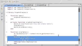 Essential EGL+Batch - Lesson 23 SQL Execute