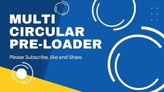 How to create multi circular pre-loader using CSS | HTML | Mg Coding Fun