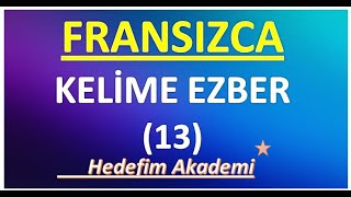 FRANSIZCA KELİME EZBER (13)