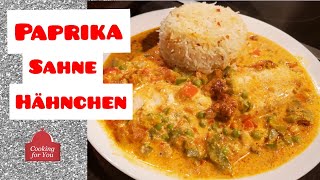 Maggi Paprika Sahne Hähnchen aus dem Ofen | Ofenrezept: Paprika-Sahne-Hähnchen |  Cooking For You