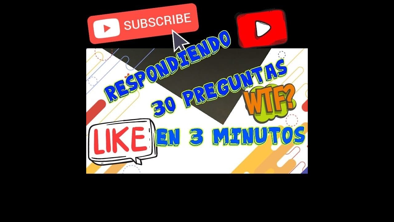 RESPONDIENDO 30 PREGUNTAS EN 3 MINUTOS - YouTube