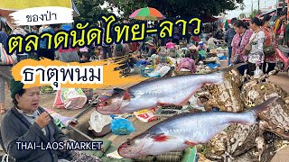 ตลาดนัดไทย-ลาว อ.ธาตุพนม ของกินหลายคัก ซื้อกบไปต้ม อาหารแซ่บอีกแล้ว จ.นครพนม