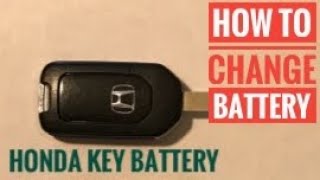 Honda key fob battery change