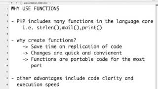 php Tutorial for Beginners 42 Why Use Functions