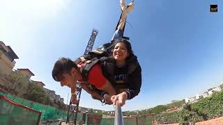 100 feet up Swoop swing at Della adventure park Pune | I Tried Swoop Swing for the first time #vlog