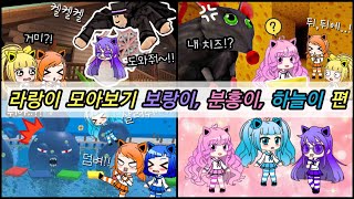 [로블록스] [gacha club] ❤라랑이 모아보기❤ 보랑이,분홍이,하늘이 편! / 라라박스